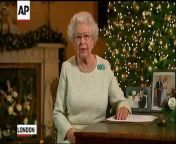 In her annual message Queen Elizabeth talked of both the joys and sorrows of the outgoing year and her optimism for the new year. (Dec. 25)