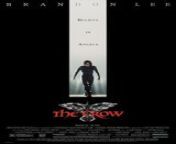 The Crow is a 1994 American superhero film[3][4][5] directed by Alex Proyas and written by David J. Schow and John Shirley, based on the 1989 comic book series by James O&#39;Barr. It stars Brandon Lee, in his final film appearance, as Eric Draven, a musician who is resurrected from the dead to seek vengeance against the gang who murdered him and his fiancée.&#60;br/&#62;&#60;br/&#62;Lee was fatally wounded by a prop gun during filming. As he had finished most of his scenes, the film was completed through script rewrites, a stunt double and digital effects.[6] After Lee&#39;s death, Paramount Pictures opted out of distribution and the rights were acquired by Miramax Films. The film is dedicated to Lee and his fiancée, Eliza Hutton.