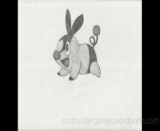 A pencil sketch, of a Tepig pokemon. Drawn by Scott Snider. Uploaded 04-15-2024.