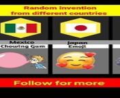 Random invention from different countries