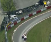 NLS 2024 Race 1 Porsche Class Drama Finish Collision Lead from audi crash test