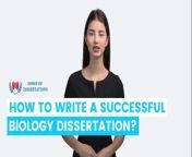 Discover the secrets to crafting a successful Biology Dissertation, step-by-step with the expert guidance of Home of Dissertations.&#60;br/&#62;&#60;br/&#62;Formore infoclick now :- https://www.dissertationhomework.com/