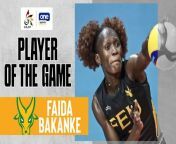 Faida Bakanke goes for a strong 13 points to lead the charge for FEU in the sweep of Adamson.
