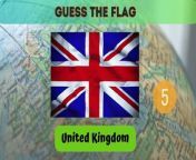 Guess the Country by the Flag is the ultimate geography quiz that will test your knowledge of world flags. Challenge your brain and see if you can correctly identify each country based on its flag. This mind-boggling quiz will put your flag recognition skills to the test and keep you entertained for hours. With over 50 flags to guess from, you&#39;ll improve your geography knowledge while having fun. So, are you ready to take on this exhilarating flag quiz? Test your skills now and see how many countries you can guess correctly! &#60;br/&#62;&#60;br/&#62;#QuizGenius&#60;br/&#62;#quizzes &#60;br/&#62;#quiz