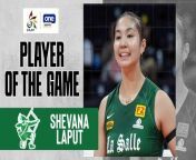 UAAP Player of the Game Highlights: Shevana Laput steps up in Angel Canino's absence as La Salle holds off UP from angel jpg