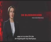 Die Bilderkriegerin - Anja Niedringhaus Documentary Movie, 4K 60fps&#60;br/&#62;&#60;br/&#62;The 26-year-old Anja Niedringhaus is sitting in a UN Transall plane on the way to Sarajevo. The war has just started in Yugoslavia. Niedringhaus had stubbornly worked on her boss beforehand to report from the war zone in the middle of Europe as a photographer for the European Pressphoto Agency. It is bitterly cold on site, there is no electricity, hardly any food, and everyone is in constant danger.&#60;br/&#62;&#60;br/&#62;Anja Niedringhaus is one of the most important women photographers of her generation. She reported on crisis areas such as the Balkans, Iraq, Libya, and, time and again, Afghanistan— where on April 4th, 2014, she was killed by an assassin during her coverage of the presidential elections. &#60;br/&#62;&#60;br/&#62;Her photographs are lasting documents of human suffering and the will to survive. Numerous awards, including the Pulitzer Prize in 2005, made her an icon during her own lifetime.