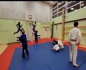 A randori session in Williton-based Tsunami Judo Club. from base shrabon movie gan
