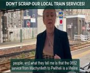 MP Liz Saville Roberts has been to Barmouth to hear how train cuts will affect constituents from julie hannah taleghani