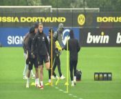 Dortmund training as they look to claw back 2-1 Atletico UCL deficit&#60;br/&#62;&#60;br/&#62;BVB Training Centre, Dortmund Germany