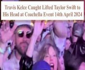 Get ready to witness a jaw-dropping moment from Coachella 2024 as NFL superstar Travis Kelce takes his admiration for pop sensation Taylor Swift to new heights! On the 14th of April, 2024, fans were left in awe as Kelce, amidst the electrifying atmosphere of Jack Antonoff&#39;s performance, lifted Swift onto his head for a truly unforgettable moment.&#60;br/&#62;&#60;br/&#62;In this video, we delve into the thrilling scene as Kelce, known for his strength and athleticism on the football field, showcases his impressive feat of lifting Swift during the festival. The camera captured the sheer joy and excitement on both Kelce and Swift&#39;s faces as they shared this exhilarating experience with the crowd.&#60;br/&#62;&#60;br/&#62;As fans continue to marvel at the dynamic duo&#39;s playful antics and undeniable chemistry, we explore the significance of this daring gesture and its impact on their relationship. From their shared love of music to their mutual support and admiration, Kelce and Swift&#39;s bond continues to captivate audiences worldwide.&#60;br/&#62;&#60;br/&#62;Join us as we relive this epic moment and celebrate the magic of Coachella 2024. Don&#39;t forget to subscribe to our channel for all the latest news and updates related to Taylor Swift and more! Stay tuned for more thrilling content featuring this sensational couple!