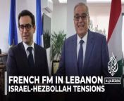 #Lebanon #France #Israel#Hezbollah #SouthernLebanon #FrenchForeignMinister #StephaneSejourne #LebanonIsraelBorderTension #Palestine #Gaza #Israel #IsraelHamasWar #GazaWar #IsraelWar #IsraelPalestineWar #IsraelGazaWar #Lebanon&#60;br/&#62;#France&#60;br/&#62;#Israel&#60;br/&#62;The French Foreign Minister Stephane Sejourne is in the Lebanese capital Beirut for talks aimed at easing tensions between Hezbollah and Israel.&#60;br/&#62;Earlier this year, Sejourne proposed Hezbollah’s elite unit pull back 10km (6 miles) from the Israeli border while Israel would halt strikes in southern Lebanon. The written proposal also looked at long-term border issues.&#60;br/&#62;“If I look at the situation today, if there were not a war in Gaza, we could be talking about a war in southern Lebanon given the number of strikes and the impact on the area,” Sejourne said after speaking to United Nations peacekeeping force commanders.&#60;br/&#62;Talking after meeting Lebanon’s influential Speaker of Parliament Nabih Berri, an ally of Hezbollah, and the head of the Lebanese army, Joseph Aoun, Sejourne said there had been “a lot of progress” over the French proposals.&#60;br/&#62;&#60;br/&#62;Al Jazeera’s Zeina Khodr reports from Beirut.&#60;br/&#62;&#60;br/&#62;Subscribe to our channel