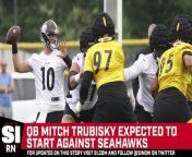 The Pittsburgh Steelers are starting Mitchell Trubisky against the Seattle Seahawks
