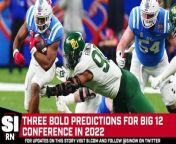 What are some bold predictions for the Big 12 conference this season?