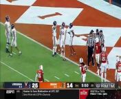 Virginia receiver Dontayvion Wicks makes spectacular touchdown catch against Miami.