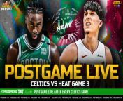 The Garden Report goes live following the Celtics game 3 vs the Heat. Catch the Celtics Postgame Show featuring Bobby Manning, Josue Pavon, Jimmy Toscano, A. Sherrod Blakely and John Zannis as they offer insights and analysis from Boston&#39;s game vs Miami.&#60;br/&#62;&#60;br/&#62;This episode of the Garden Report is brought to you by:&#60;br/&#62;&#60;br/&#62;Get in on the excitement with PrizePicks, America’s No. 1 Fantasy Sports App, where you can turn your hoops knowledge into serious cash. Download the app today and use code CLNS for a first deposit match up to &#36;100! Pick more. Pick less. It’s that Easy! Go to https://PrizePicks.com/CLNS&#60;br/&#62;&#60;br/&#62;Elevate your style game on and off the course with the PXG Spring Summer 2024 collection. Head over to https://PXG.com/GARDENREPORT and save 10% on all apparel. Use Code GARDEN REPORT!&#60;br/&#62;&#60;br/&#62;Nutrafol Men! Take the first step to visibly thicker, healthier hair. For a limited time, Nutrafol is offering our listeners ten dollars off your first month’s subscription and free shipping when you go to https://Nutrafol.com/MEN and enter the promo code GARDEN!&#60;br/&#62;&#60;br/&#62;#Celtics #NBA #GardenReport #CLNS