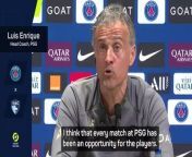 PSG boss Luis Enrique said winning Ligue 1 at the Parc des Princes on Saturday would be perfect