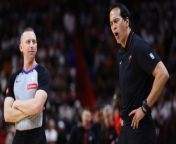 Erik Spoelstra Comments on Intense NBA Playoff Series from piesanos fl