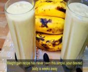 Healthy food recipe Weth Banana Protein Shake