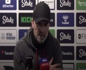 Liverpool manager Jurgen Klopp apologised to fans for the Merseyside derby defeat at Everton which has left his side needing a “crisis” to affect Arsenal and Manchester City in order to salvage their almost-impossible title hopes.The German’s last visit to Goodison Park ended in his first defeat there, having previously won two and drawn five, after goals from Jarrad Branthwaite and Dominic Calvert-Lewin left their chances of overhauling both their rivals in tatters.SOURCE: PA