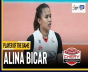 PVL Player of the Game Highlights: Alina Bicar guides Chery Tiggo to semis from alina y118