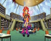 Here on one fateful day Twilight and Sunset Shimmer both are at the library while Sunsets worlds Twilight is sick.