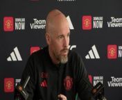 Ten Hag on Utd player sales, injuries, potential Sancho return and importance of new hierarchy&#60;br/&#62;&#60;br/&#62;Manchester Utd training ground, Carrington, Manchester, UK