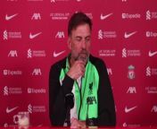 Liverpool boss Jurgen Klopp feels Tottenham will be looking for a response from their defeat to Chelsea when the two sides meet on Sunday at Anfield&#60;br/&#62;Melwood, Liverpool, UK