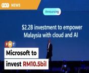 The ministry says Microsoft’s investment will accelerate Malaysia’s digital transformation, positioning it as a leading digital hub in the region.&#60;br/&#62;&#60;br/&#62;&#60;br/&#62;Read More: https://www.freemalaysiatoday.com/category/nation/2024/05/02/microsoft-to-invest-rm10-5bil-in-malaysia-says-miti/ &#60;br/&#62;&#60;br/&#62;Laporan Lanjut: https://www.freemalaysiatoday.com/category/bahasa/tempatan/2024/05/02/microsoft-akan-labur-rm10-5-bilion-di-malaysia-kata-miti/&#60;br/&#62;&#60;br/&#62;Free Malaysia Today is an independent, bi-lingual news portal with a focus on Malaysian current affairs.&#60;br/&#62;&#60;br/&#62;Subscribe to our channel - http://bit.ly/2Qo08ry&#60;br/&#62;------------------------------------------------------------------------------------------------------------------------------------------------------&#60;br/&#62;Check us out at https://www.freemalaysiatoday.com&#60;br/&#62;Follow FMT on Facebook: https://bit.ly/49JJoo5&#60;br/&#62;Follow FMT on Dailymotion: https://bit.ly/2WGITHM&#60;br/&#62;Follow FMT on X: https://bit.ly/48zARSW &#60;br/&#62;Follow FMT on Instagram: https://bit.ly/48Cq76h&#60;br/&#62;Follow FMT on TikTok : https://bit.ly/3uKuQFp&#60;br/&#62;Follow FMT Berita on TikTok: https://bit.ly/48vpnQG &#60;br/&#62;Follow FMT Telegram - https://bit.ly/42VyzMX&#60;br/&#62;Follow FMT LinkedIn - https://bit.ly/42YytEb&#60;br/&#62;Follow FMT Lifestyle on Instagram: https://bit.ly/42WrsUj&#60;br/&#62;Follow FMT on WhatsApp: https://bit.ly/49GMbxW &#60;br/&#62;------------------------------------------------------------------------------------------------------------------------------------------------------&#60;br/&#62;Download FMT News App:&#60;br/&#62;Google Play – http://bit.ly/2YSuV46&#60;br/&#62;App Store – https://apple.co/2HNH7gZ&#60;br/&#62;Huawei AppGallery - https://bit.ly/2D2OpNP&#60;br/&#62;&#60;br/&#62;#FMTNews #Microsoft #RM10.5bil #Investment #Miti