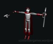 A video, of the Kelce 3D model. Kelce is armed with his axe and shield. Created by Scott Snider using 3DS MAX. Uploaded 05-02-2024.