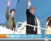 #barrontrump #donaldtrump #rnc&#60;br/&#62;Barron Trump, the youngest child of former President Donald Trump, has been picked by the Republican party of Florida as one of the state’s at-large delegates to the Republican National Convention in Milwaukee.