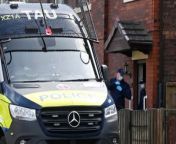 Police remain at two houses in Wigan after raids were carried out in a counter-terrorism investigation at Crankwood Road, Abram and Fairclough Street, Hindley.