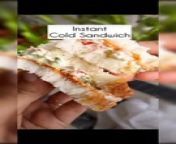 An instant cold sandwich is a quick and convenient meal typically made by layering cold cuts, cheese, vegetables, and condiments between slices of bread. It&#39;s a portable and versatile option for a snack or a light meal on the go.