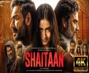 ‘Shaitaan’ movie review: R Madhavan makes the mean monster shine opposite Ajay Devgn in this horror show.&#60;br/&#62;Backed by a poignant premise and powerful performances, director Vikas Bahl generates some genuine moments in eerie situations but surprisingly shows a straight bat in the slog overs.&#60;br/&#62;The film is a remake of the Gujarati horror film Vash (2023). Janki Bodiwala reprises her role from the original here. Kabir (Ajay Devgn) and Jyoti (Jyotika), along with their teenage daughter Jahnvi (Janki Bodiwala), and son Dhruv (Anngad Raaj) drive away to their remote farmhouse to spend some quality time. Their tranquillity shatters when a stranger. Vanraj Kashyap (R Madhavan), enters their world. He somehow takes complete control of Jyoti’s will and makes her a slave of sorts. She harms herself, almost kills her brother, slaps her father and fights with her mother. All this is brought out in visceral detail. The viewer is spared nothing. Kabir and Jyoti try vainly to get Janhvi to listen to them but to no avail. Things keep escalating. Vanraj wants to take away Janhvi but he would only do so with their explicit permission. We learn that he’s an evil tantrik who wants to take over the world. And must sacrifice a bevy of girls to do so. He succeeds in luring Janhvi away and now it’s up to Kabir to save her and other girls from being killed.&#60;br/&#62;&#60;br/&#62;The film starts with a disclaimer that the film isn’t propagating superstition and then proceeds to do so for the next two hours. Vanraj equates himself to God, claims he can control anyone if he deems fit and indulges in the sort of mumbo jumbo even street magicians will steer clear off. The climax scene, which showcases mass hypnotism, features young girls all eager to throw themselves in a pyre. There’s no backstory as to why he’s become this instrument of evil. He’s made to spout some nonsense about controlling the life of everyone in the world and we’re supposed to believe that.&#60;br/&#62;&#60;br/&#62;Ajay Devgn played a laid-back man who uses his wits to save his family in the Drishyam franchise and kind of steps back into the Drishyam mould again in this film. He’s perfectly cast as the super caring dad who keeps a close watch on his children but gives them ample freedom at the same time. He brings out the helplessness and dedication of a loving father who would do it all to save his world from falling apart perfectly well and looks good in action scenes as well. Jyothika, seen in a Hindi film after aeons, is cast as a caring mother who fights like a wounded lioness when it comes to saving her daughter. Her reactions look totally genuine. She uses her body language and expressive eyes to convey a range of emotions. She shares a good rapport with Ajay Devgn. It’s good to see middle-aged stars being cast together and acting their age. It’s a step in the right direction indeed. Madhavan and Jyothikha have acted in romantic comedies like Dumm Dumm Dumm (2001) and Priyamaana Thozhi (2003) earlier and have a reunion of sorts in Shaitaan. But