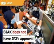 JPJ urges the public to be wary of platforms that offer unauthorised road tax renewal services.&#60;br/&#62;&#60;br/&#62;&#60;br/&#62;Read More: https://www.freemalaysiatoday.com/category/nation/2024/05/06/bjak-not-allowed-to-offer-road-tax-renewal-services-jpj-says/ &#60;br/&#62;&#60;br/&#62;Laporan Lanjut: https://www.freemalaysiatoday.com/category/bahasa/tempatan/2024/05/06/perkhidmatan-pembaharuan-cukai-jalan-bjak-tiada-kelulusan-jpj/&#60;br/&#62;&#60;br/&#62;Free Malaysia Today is an independent, bi-lingual news portal with a focus on Malaysian current affairs.&#60;br/&#62;&#60;br/&#62;Subscribe to our channel - http://bit.ly/2Qo08ry&#60;br/&#62;------------------------------------------------------------------------------------------------------------------------------------------------------&#60;br/&#62;Check us out at https://www.freemalaysiatoday.com&#60;br/&#62;Follow FMT on Facebook: https://bit.ly/49JJoo5&#60;br/&#62;Follow FMT on Dailymotion: https://bit.ly/2WGITHM&#60;br/&#62;Follow FMT on X: https://bit.ly/48zARSW &#60;br/&#62;Follow FMT on Instagram: https://bit.ly/48Cq76h&#60;br/&#62;Follow FMT on TikTok : https://bit.ly/3uKuQFp&#60;br/&#62;Follow FMT Berita on TikTok: https://bit.ly/48vpnQG &#60;br/&#62;Follow FMT Telegram - https://bit.ly/42VyzMX&#60;br/&#62;Follow FMT LinkedIn - https://bit.ly/42YytEb&#60;br/&#62;Follow FMT Lifestyle on Instagram: https://bit.ly/42WrsUj&#60;br/&#62;Follow FMT on WhatsApp: https://bit.ly/49GMbxW &#60;br/&#62;------------------------------------------------------------------------------------------------------------------------------------------------------&#60;br/&#62;Download FMT News App:&#60;br/&#62;Google Play – http://bit.ly/2YSuV46&#60;br/&#62;App Store – https://apple.co/2HNH7gZ&#60;br/&#62;Huawei AppGallery - https://bit.ly/2D2OpNP&#60;br/&#62;&#60;br/&#62;#FMTNews #BJAK #RoadTax #JPJ