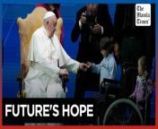 Pope urges Italians to have babies &#60;br/&#62;&#60;br/&#62;Pope Francis pressed his campaign Friday, May 10, 2024, to urge Italians to have children, calling for long-term policies to help families and warning that the country’s demographic crisis was threatening the future. &#39;The number of births is the first indicator of the hope of a people,&#39; Francis told an annual gathering of pro-family groups. “Without children and young people, a country loses its desire for the future.” Photos by AP&#60;br/&#62;&#60;br/&#62;Photos by AP&#60;br/&#62;&#60;br/&#62;Subscribe to The Manila Times Channel - https://tmt.ph/YTSubscribe &#60;br/&#62;Visit our website at https://www.manilatimes.net &#60;br/&#62; &#60;br/&#62;Follow us: &#60;br/&#62;Facebook - https://tmt.ph/facebook &#60;br/&#62;Instagram - https://tmt.ph/instagram &#60;br/&#62;Twitter - https://tmt.ph/twitter &#60;br/&#62;DailyMotion - https://tmt.ph/dailymotion &#60;br/&#62; &#60;br/&#62;Subscribe to our Digital Edition - https://tmt.ph/digital &#60;br/&#62; &#60;br/&#62;Check out our Podcasts: &#60;br/&#62;Spotify - https://tmt.ph/spotify &#60;br/&#62;Apple Podcasts - https://tmt.ph/applepodcasts &#60;br/&#62;Amazon Music - https://tmt.ph/amazonmusic &#60;br/&#62;Deezer: https://tmt.ph/deezer &#60;br/&#62;Tune In: https://tmt.ph/tunein&#60;br/&#62; &#60;br/&#62;#themanilatimes&#60;br/&#62;#worldnews &#60;br/&#62;#italy&#60;br/&#62;#birthrate &#60;br/&#62;