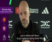 Manchester United&#39;s Erik ten Hag insists he&#39;s very happy with Mason Mount despite his &#39;bad luck&#39; with injuries