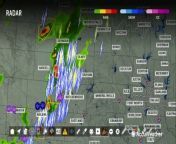 Extreme meteorologist Dr. Reed Timmer reported live from Texas on the evening of April 1 as storms barreled to the northeast with dangerous hail and winds.