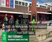 Emily Fedorowycz announced as Kettering Green election candidate from professor green