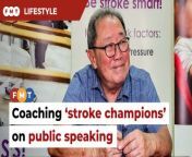 The National Stroke Association of Malaysia is organising a free public-speaking course for stroke patients, to be conducted by coach, actor and former radio personality Patrick Teoh.&#60;br/&#62;&#60;br/&#62;&#60;br/&#62;Story by: Terence Toh&#60;br/&#62;Shot by: Faauzi Yunus&#60;br/&#62;Presented by: Selven Razz&#60;br/&#62;Edited by: Kiera Amin&#60;br/&#62;&#60;br/&#62;Read More: https://www.freemalaysiatoday.com/category/leisure/2024/04/03/patrick-teoh-to-coach-stroke-champions-on-public-speaking/&#60;br/&#62;&#60;br/&#62;Free Malaysia Today is an independent, bi-lingual news portal with a focus on Malaysian current affairs.&#60;br/&#62;&#60;br/&#62;Subscribe to our channel - http://bit.ly/2Qo08ry&#60;br/&#62;------------------------------------------------------------------------------------------------------------------------------------------------------&#60;br/&#62;Check us out at https://www.freemalaysiatoday.com&#60;br/&#62;Follow FMT on Facebook: https://bit.ly/49JJoo5&#60;br/&#62;Follow FMT on Dailymotion: https://bit.ly/2WGITHM&#60;br/&#62;Follow FMT on X: https://bit.ly/48zARSW &#60;br/&#62;Follow FMT on Instagram: https://bit.ly/48Cq76h&#60;br/&#62;Follow FMT on TikTok : https://bit.ly/3uKuQFp&#60;br/&#62;Follow FMT Berita on TikTok: https://bit.ly/48vpnQG &#60;br/&#62;Follow FMT Telegram - https://bit.ly/42VyzMX&#60;br/&#62;Follow FMT LinkedIn - https://bit.ly/42YytEb&#60;br/&#62;Follow FMT Lifestyle on Instagram: https://bit.ly/42WrsUj&#60;br/&#62;Follow FMT on WhatsApp: https://bit.ly/49GMbxW &#60;br/&#62;------------------------------------------------------------------------------------------------------------------------------------------------------&#60;br/&#62;Download FMT News App:&#60;br/&#62;Google Play – http://bit.ly/2YSuV46&#60;br/&#62;App Store – https://apple.co/2HNH7gZ&#60;br/&#62;Huawei AppGallery - https://bit.ly/2D2OpNP&#60;br/&#62;&#60;br/&#62;#FMTLifestyle #StrokeChampions #PublicSpeaking #NASAM
