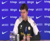 Chelsea boss Mauricio Pochettino on the challenge of facing Burnley, the mounting injury problems at the club and Romeo Lavia being ruled out for the rest of the season&#60;br/&#62;Cobham, London, UK