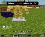how to build magical block in Minecraft from baritone minecraft commands
