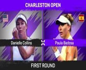 Miami Open winner Danielle Collins begins her campaign in Charleston with a victory over Paula Badosa