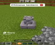 how to build Chinese lantern in Minecraft from dantdm minecraft build battle