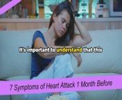 7 Symptoms of Heart Attack 1 Month Before Detec from heart rx cardiology