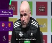Manchester United boss Erik ten Hag was not happy with the lack of &#39;passion and desire&#39; from his team.