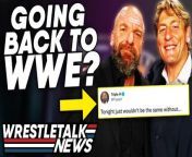 Can you see William Regal return to WWE?&#60;br/&#62;WWE Survivor Series 2022 Review &#124; WrestleTalkhttps://youtu.be/Ut0a-gy0N3o&#60;br/&#62;More wrestling news on https://wrestletalk.com/&#60;br/&#62;0:00 - Coming up...&#60;br/&#62;0:17 - Current AEW Talent Heading Back to WWE?&#60;br/&#62;1:36 - Sasha Banks Teases AEW Move?&#60;br/&#62;3:24 - War Games to Become Annual?&#60;br/&#62;5:44 - Triple H Says WWE Star’s Career Was Dead&#60;br/&#62;6:29 - Bianca Belair Names Ideal Mania Opponent&#60;br/&#62;7:30 - Current WWE Champion Thinking About Wrestling Future&#60;br/&#62;8:16 - Five Hall of Famers to Appear on NXT&#60;br/&#62;9:00 - NJPW Ban to be Lifted?&#60;br/&#62;WWE Survivor Series News! AEW Talent Heading to WWE? Sasha Banks Teases AEW Move? &#124; WrestleTalk&#60;br/&#62;#WWE #WrestlingNews #WrestleTalk #WWERAW #AEW&#60;br/&#62;&#60;br/&#62;Subscribe to WrestleTalk Podcasts https://bit.ly/3pEAEIu&#60;br/&#62;Subscribe to partsFUNknown for lists, fantasy booking &amp; morehttps://bit.ly/32JJsCv&#60;br/&#62;Subscribe to NoRollsBarredhttps://www.youtube.com/channel/UC5UQPZe-8v4_UP1uxi4Mv6A&#60;br/&#62;Subscribe to WrestleTalkhttps://bit.ly/3gKdNK3&#60;br/&#62;SUBSCRIBE TO THEM ALL! Make sure to enable ALL push notifications!&#60;br/&#62;&#60;br/&#62;Watch the latest wrestling news: https://shorturl.at/pAIV3&#60;br/&#62;Buy WrestleTalk Merch here! https://wrestleshop.com/ &#60;br/&#62;&#60;br/&#62;Follow WrestleTalk:&#60;br/&#62;Twitter: https://twitter.com/_WrestleTalk&#60;br/&#62;Facebook: https://www.facebook.com/WrestleTalk.Official&#60;br/&#62;Patreon: https://goo.gl/2yuJpo&#60;br/&#62;WrestleTalk Podcast on iTunes: https://goo.gl/7advjX&#60;br/&#62;WrestleTalk Podcast on Spotify: https://spoti.fi/3uKx6HD&#60;br/&#62;&#60;br/&#62;About WrestleTalk:&#60;br/&#62;Welcome to the official WrestleTalk YouTube channel! WrestleTalk covers the sport of professional wrestling - including WWE TV shows (both WWE Raw &amp; WWE SmackDown LIVE), PPVs (such as Royal Rumble, WrestleMania &amp; SummerSlam), AEW All Elite Wrestling, Impact Wrestling, ROH, New Japan, and more. Subscribe and enable ALL notifications for the latest wrestling WWE reviews and wrestling news.&#60;br/&#62;&#60;br/&#62;Sources used for research: