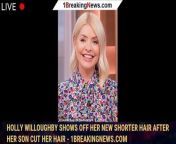 The This Morning presenter, 41, debuted her new cropped locks on the show, &#60;br/&#62;&#60;br/&#62;VIEW MORE : https://bit.ly/1breakingnews&#60;br/&#62;
