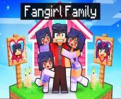 Having a FAN GIRL FAMILY in Minecraft! from baritone minecraft commands
