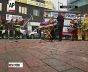 The Fire Department of New York says three people are dead and more than a dozen others are severely injured after a city bus and a tour bus collided in Queens.