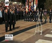 Vice President Mike Pence laid a wreath at the Tomb of the Unknown Solidier in Arlington National Cemetery Saturday, just one of many events held around the nation&#39;s capital to commemorate Veterans Day.